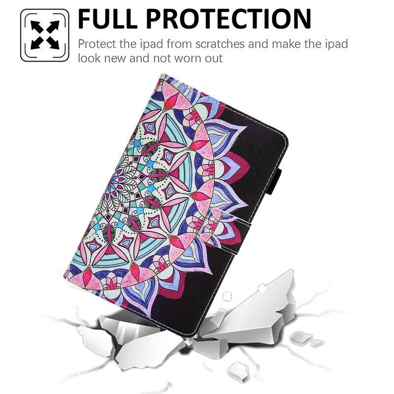 Leren Hoesje Samsung Galaxy Tab A7 Lite Grafische Mandala Bescherming Hoesje