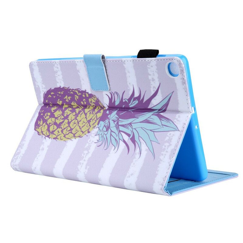 Leren Hoesje Samsung Galaxy Tab A7 Lite Ontwerp Ananas Bescherming Hoesje