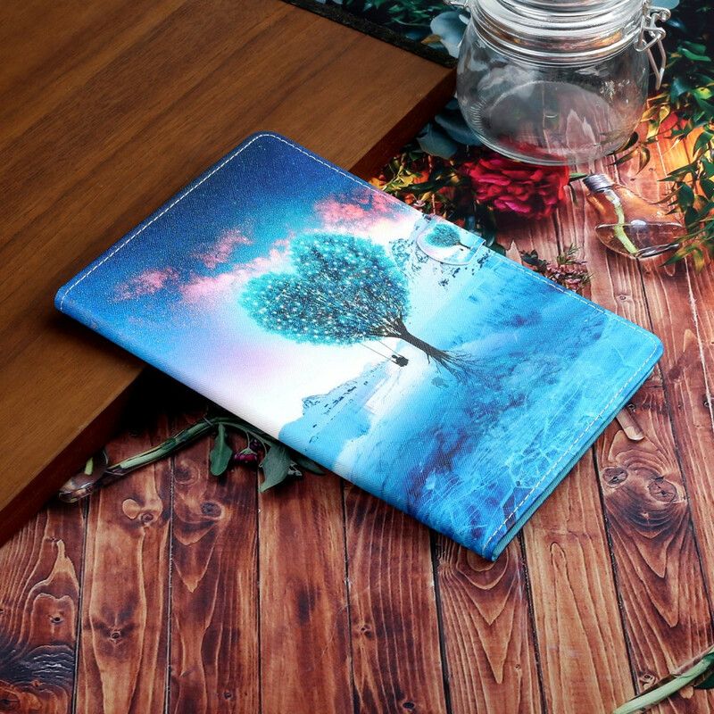 Leren Hoesje Voor Samsung Galaxy Tab A7 Lite Boom Hart