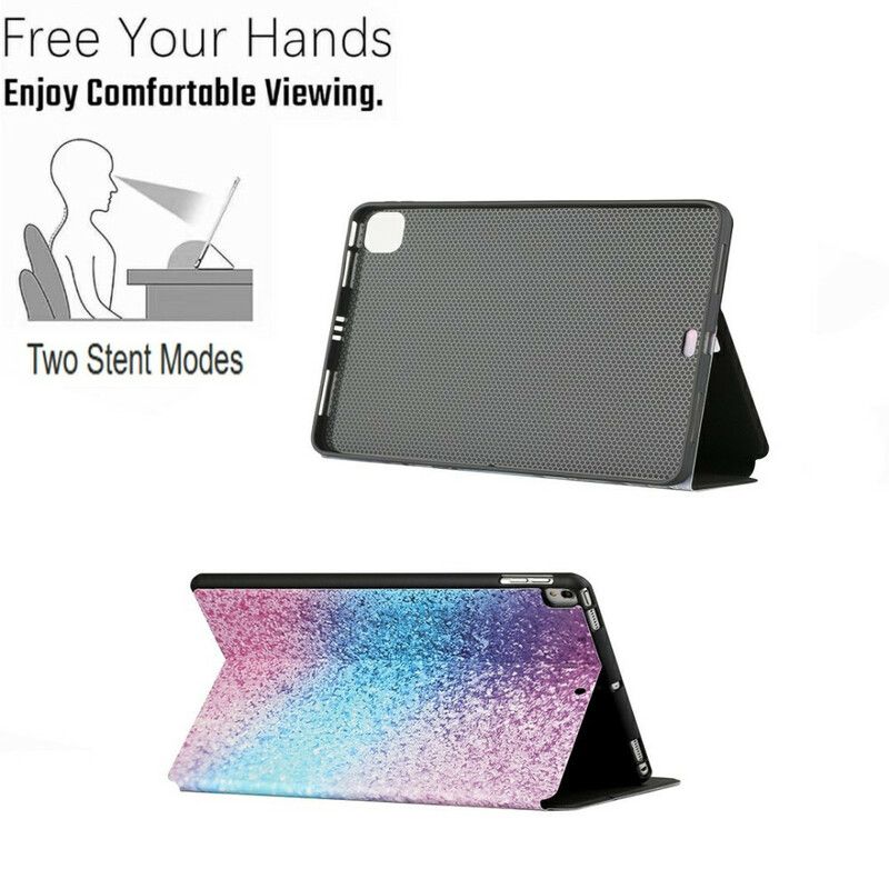 Smart Case Samsung Galaxy Tab A7 Lite Twee Flap Fantasy Pailletten