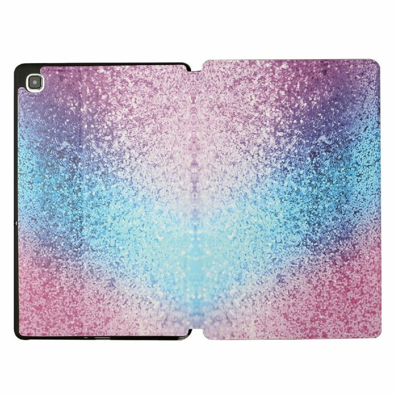 Smart Case Samsung Galaxy Tab A7 Lite Twee Flap Fantasy Pailletten