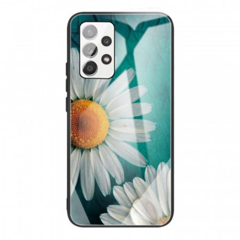 Telefoonhoesje voor Samsung Galaxy A53 5G Daisy Gehard Glas