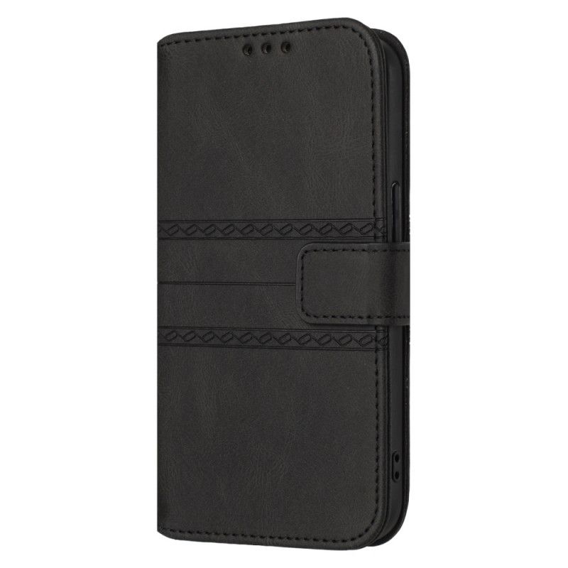 Flip Case Leren Xiaomi 14t Pro Bandfries