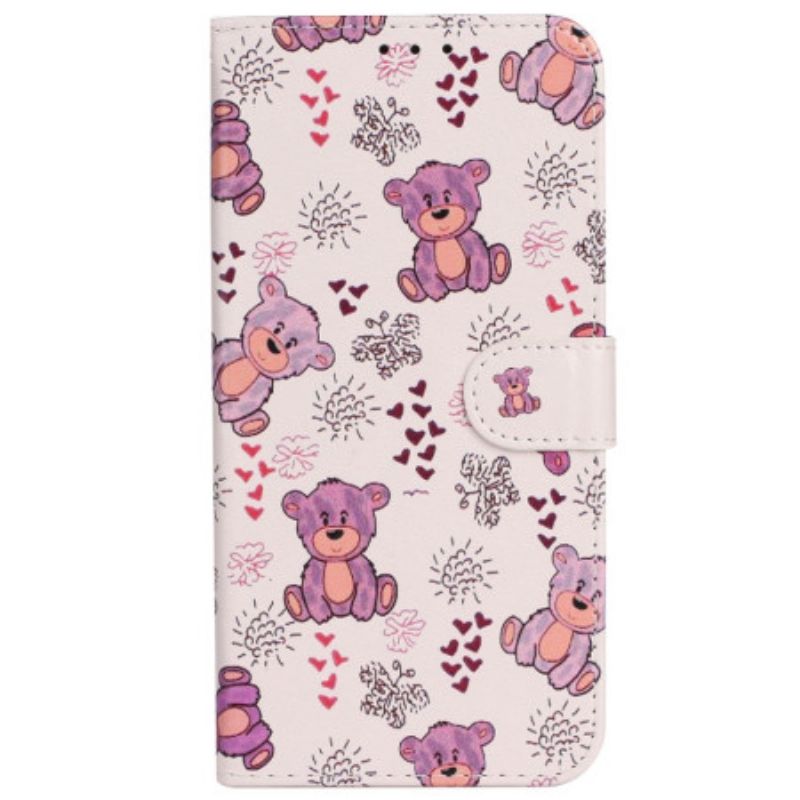 Leren Hoesje Voor Xiaomi 14t Pro Berenwelpen