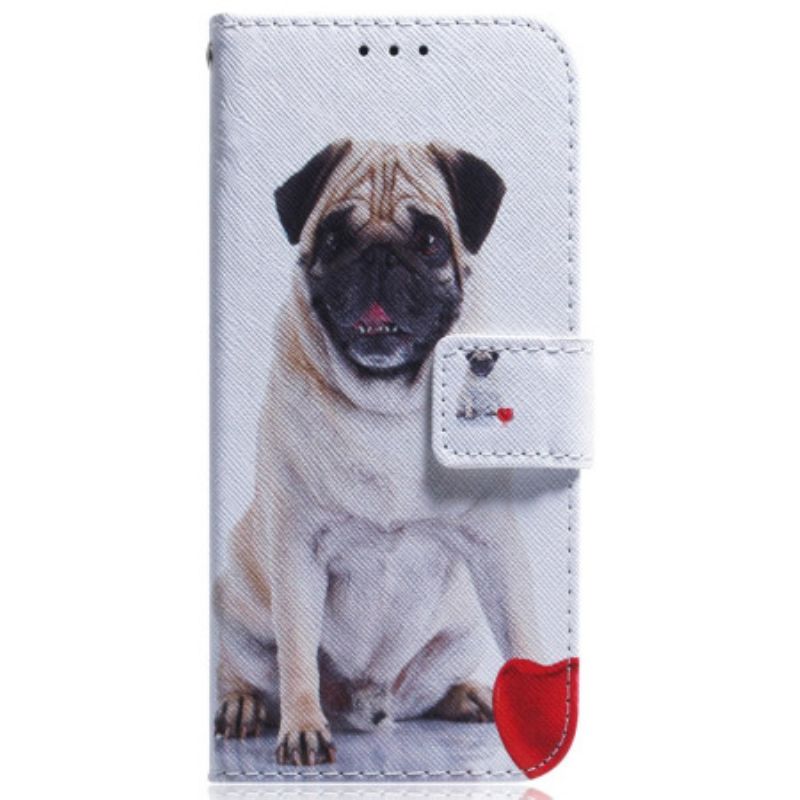 Leren Hoesje Voor Xiaomi 14t Pro Mopshond