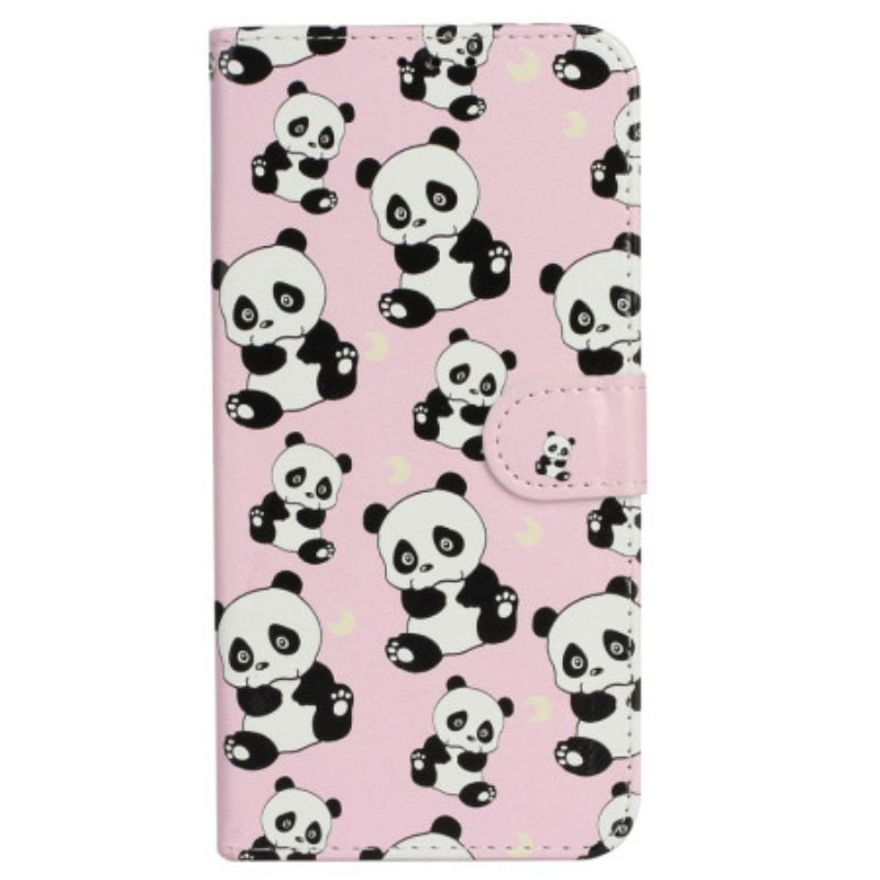 Leren Hoesje Voor Xiaomi 14t Pro Panda's Premium