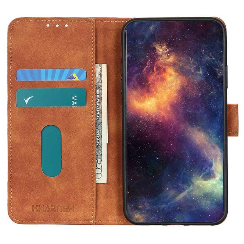 Leren Hoesje Xiaomi 14t Pro Khazneh Suède Stijl