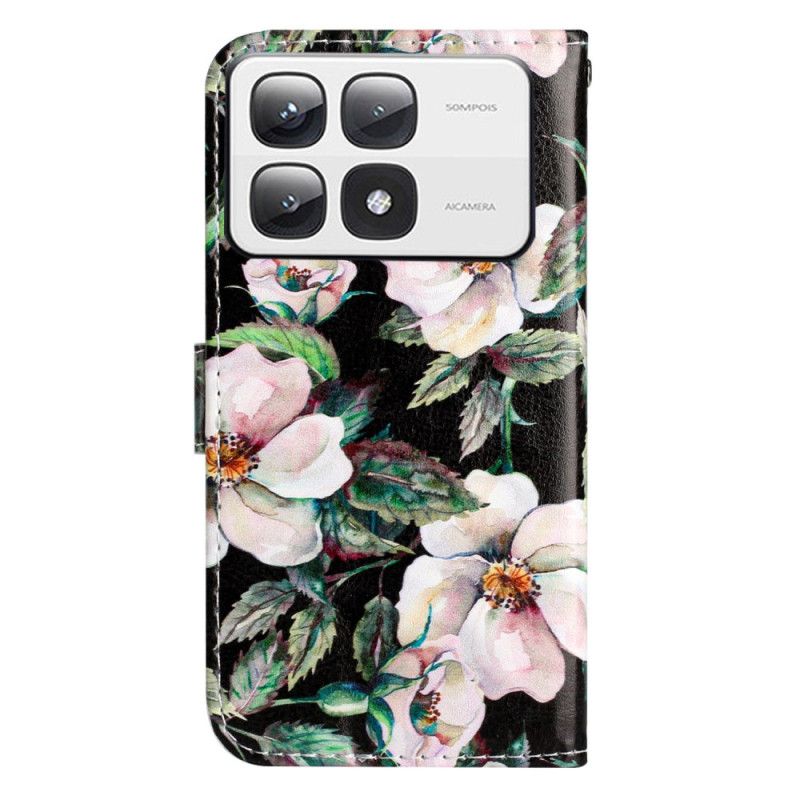 Leren Hoesje Xiaomi 14t Pro Magnolia'spatroon