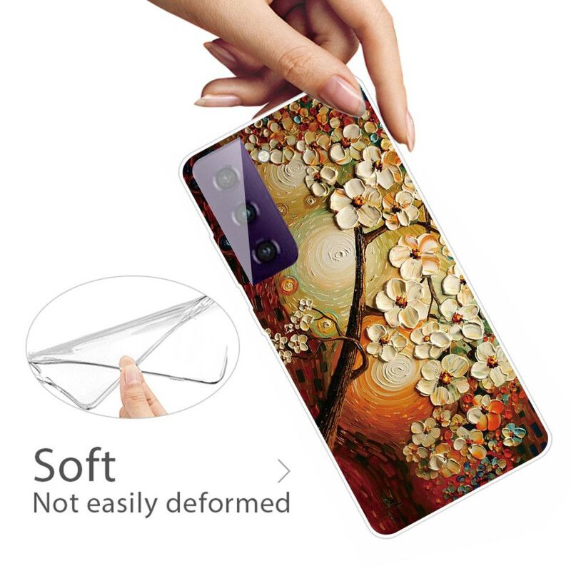 Case Hoesje Samsung Galaxy S21 Fe Telefoonhoesje Flexibele Bloemen