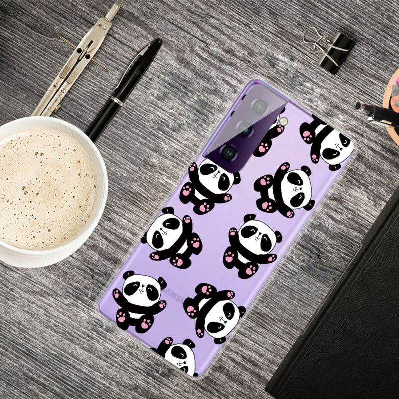 Case Hoesje Samsung Galaxy S21 Fe Telefoonhoesje Top Panda's Leuk