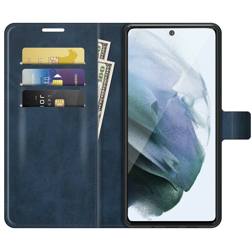 Flip Case Leren Samsung Galaxy S21 Fe Kunstleer Slim