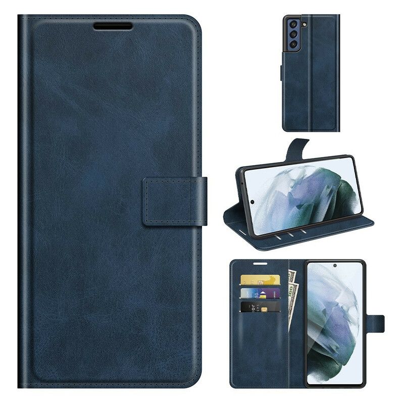 Flip Case Leren Samsung Galaxy S21 Fe Kunstleer Slim