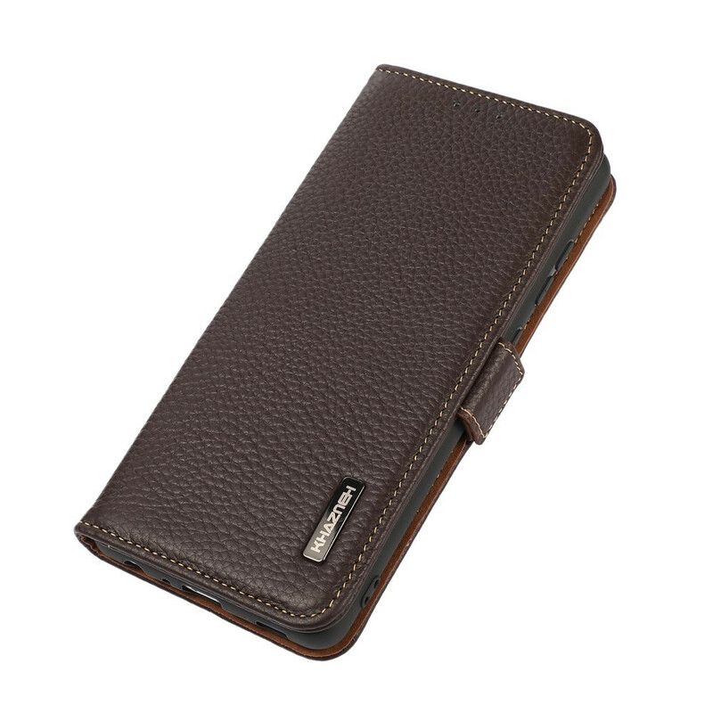 Flip Case Leren Samsung Galaxy S21 Fe Litchi Leder Khazneh Rfid