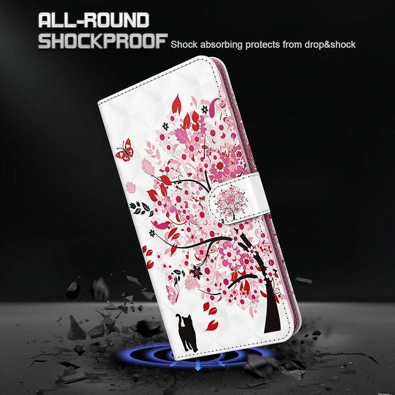 Folio-hoesje Samsung Galaxy S21 Fe Roze Boom