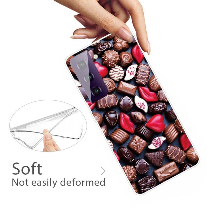 Hoesje Samsung Galaxy S21 Fe Flexibele Chocolade