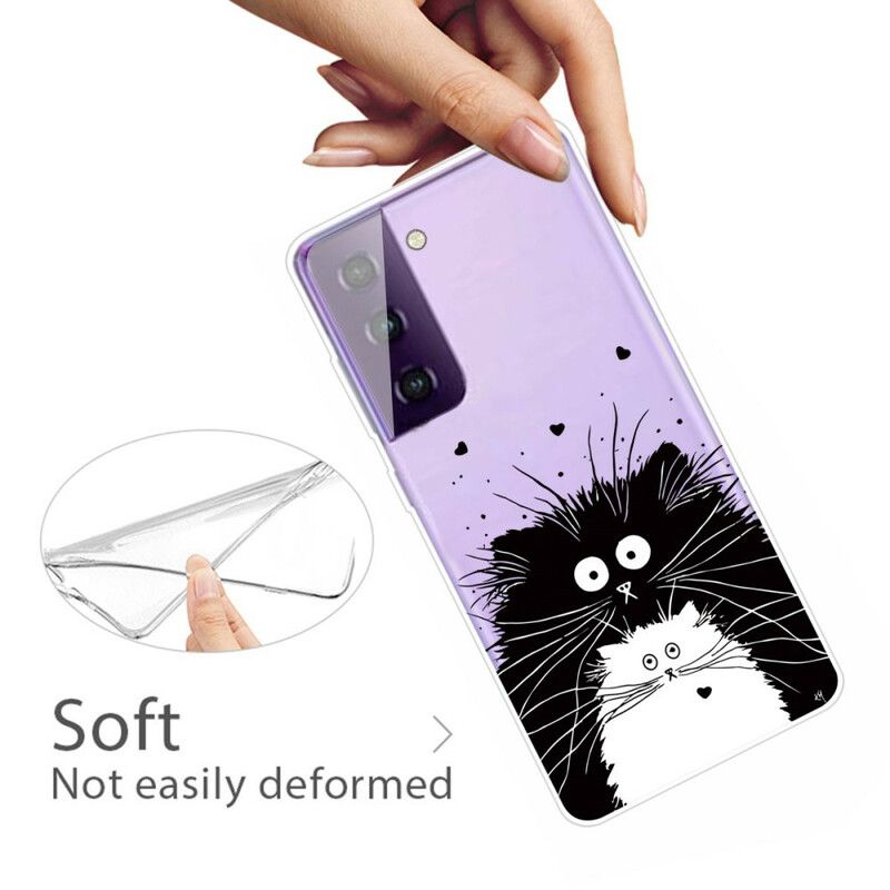 Hoesje Samsung Galaxy S21 Fe Kijk Naar Katten