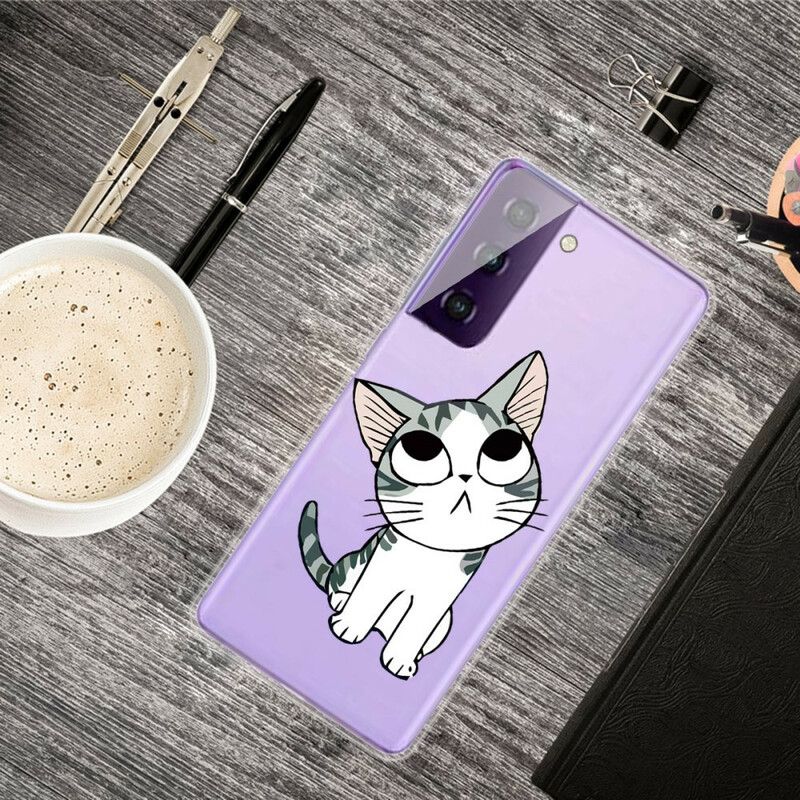 Hoesje Samsung Galaxy S21 Fe Lieve Kat Bescherming Hoesje