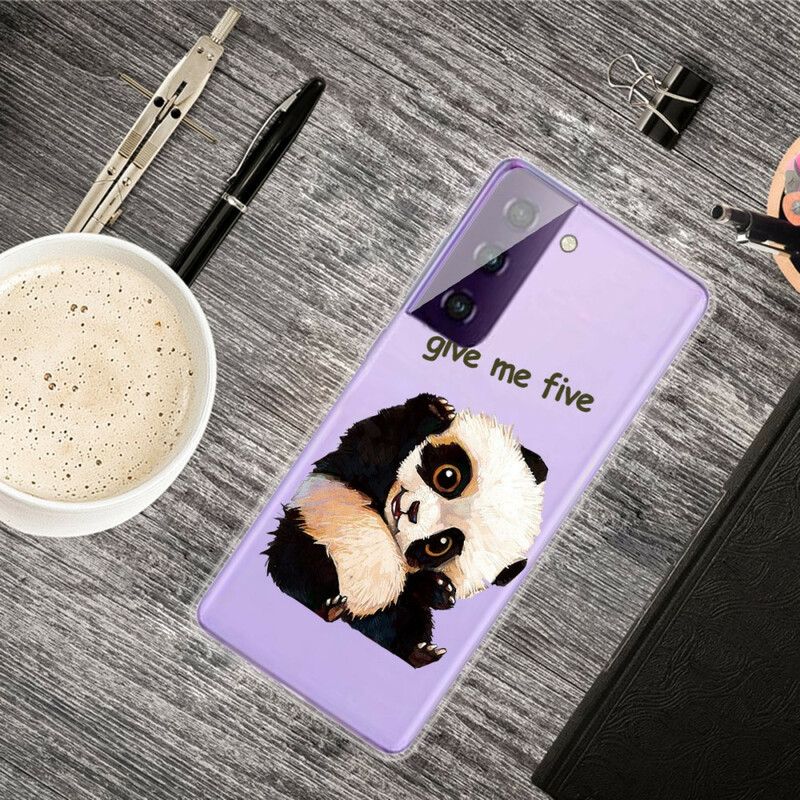 Hoesje Samsung Galaxy S21 Fe Panda Geef Me Vijf