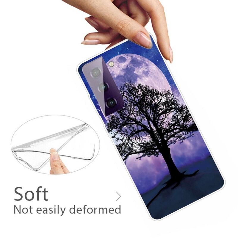 Hoesje Voor Samsung Galaxy S21 Fe Boom En Maan