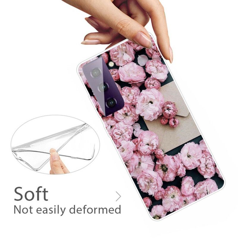 Hoesje Voor Samsung Galaxy S21 Fe Intense Bloemen