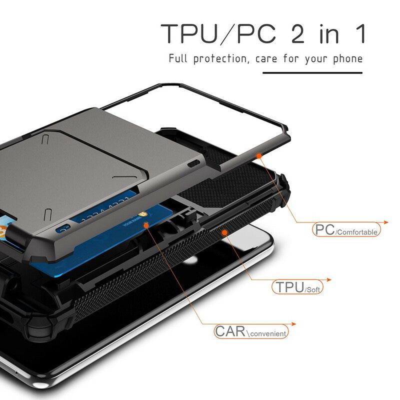 Hoesje Voor Samsung Galaxy S21 Fe Kaarthouder In Flip-stijl