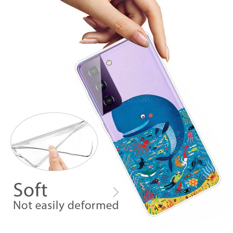 Hoesje Voor Samsung Galaxy S21 Fe Marine Wereld