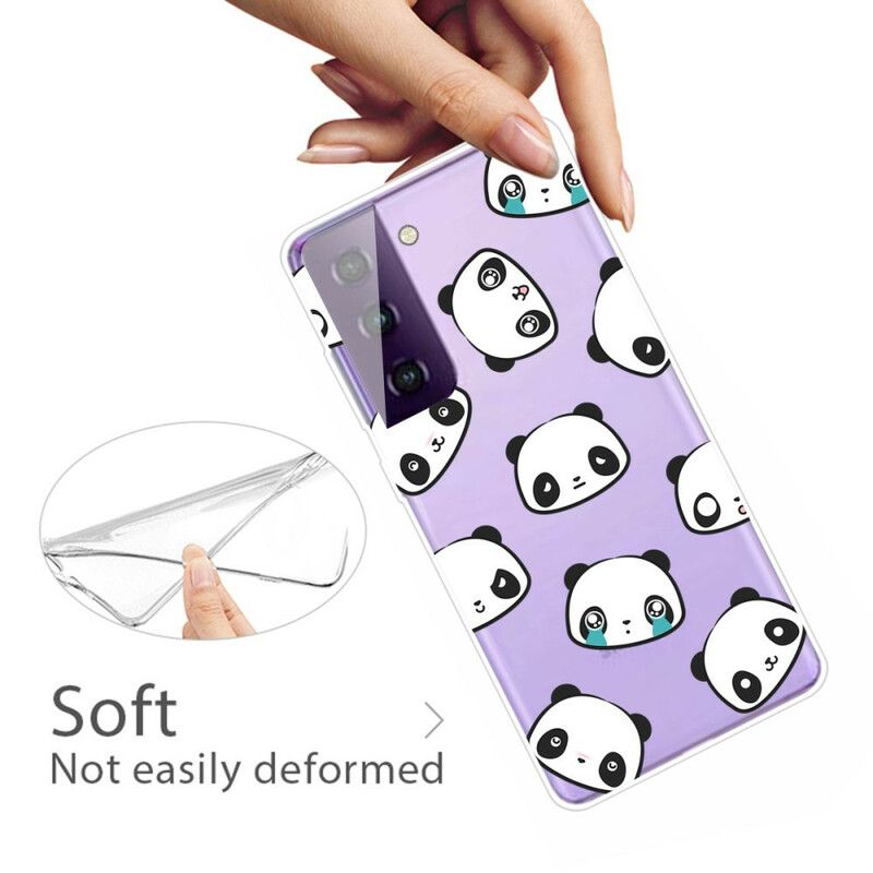 Hoesje Voor Samsung Galaxy S21 Fe Sentimentele Panda's