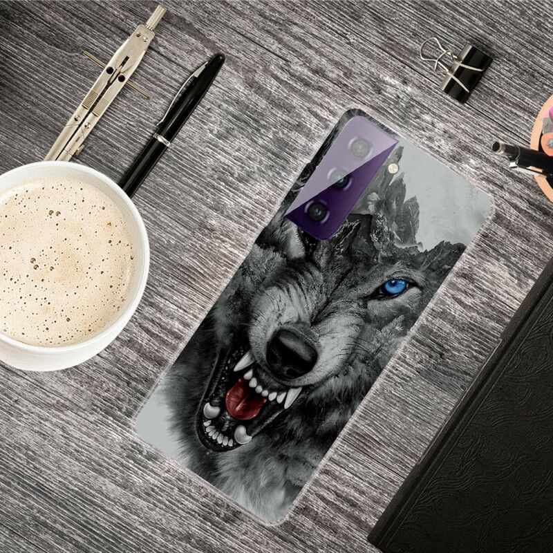 Hoesje Voor Samsung Galaxy S21 Fe Sublieme Wolf