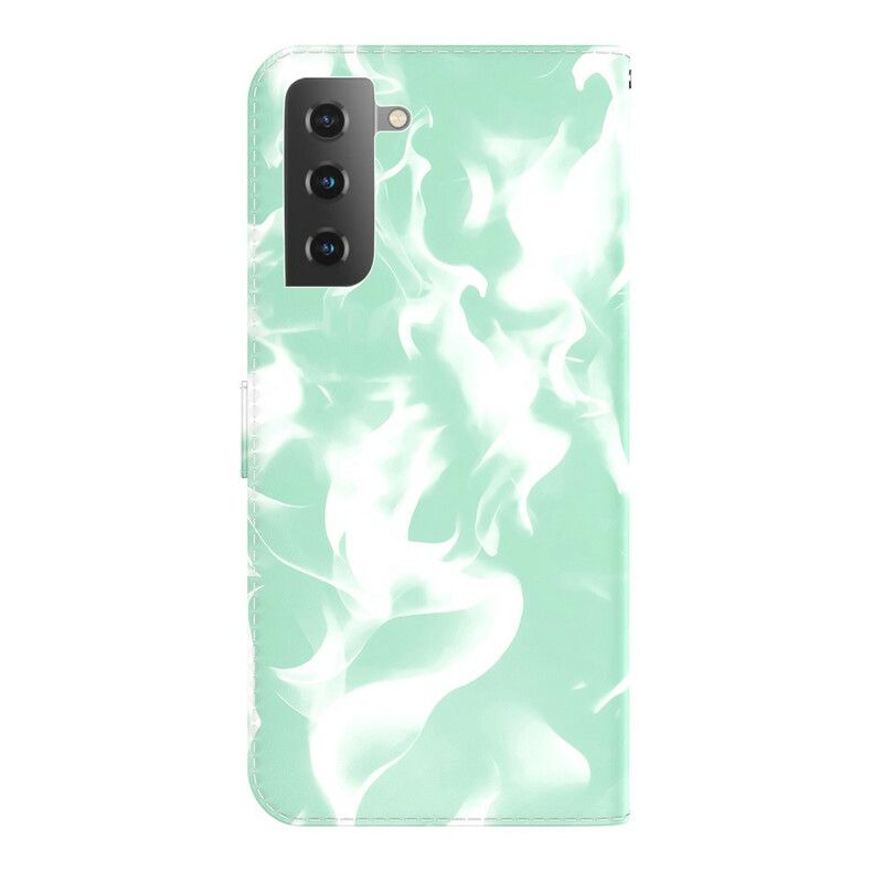 Leren Hoesje Samsung Galaxy S21 Fe Abstract Patroon