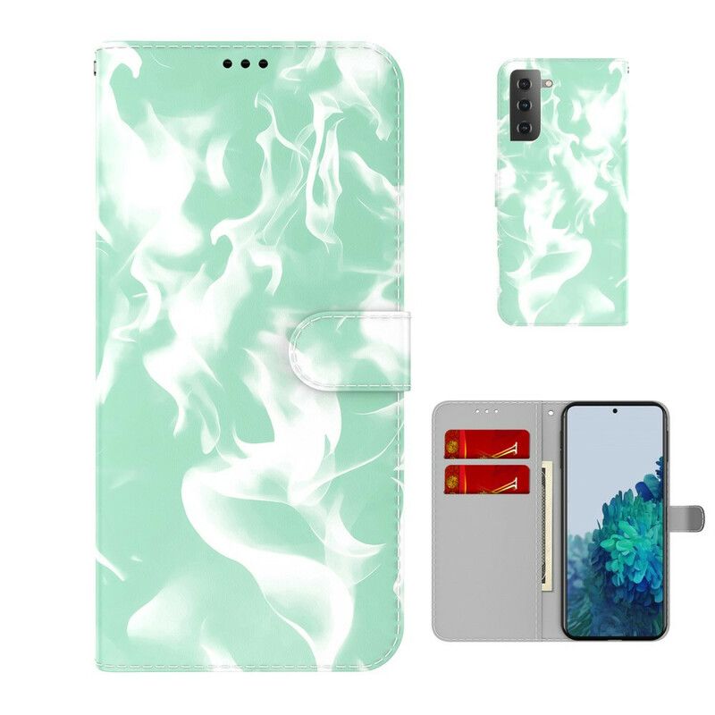 Leren Hoesje Samsung Galaxy S21 Fe Abstract Patroon