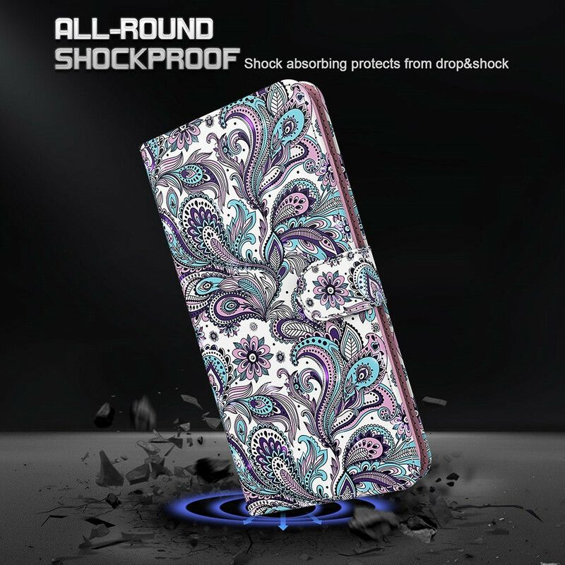 Leren Hoesje Samsung Galaxy S21 Fe Chique Kant Bescherming Hoesje