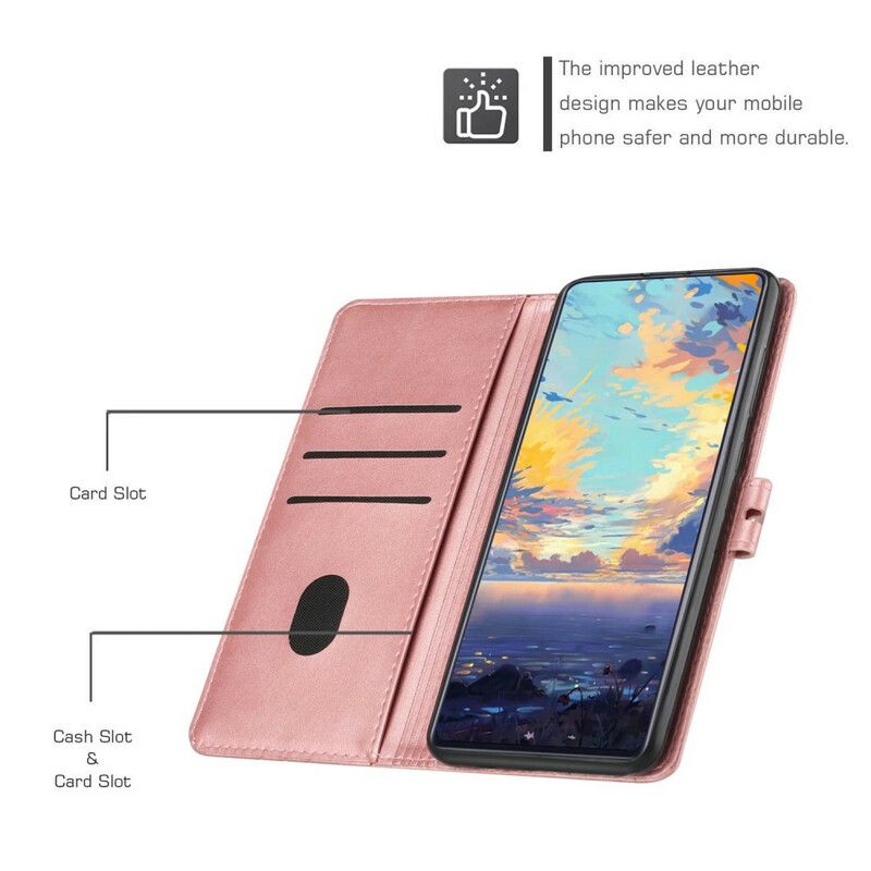 Leren Hoesje Samsung Galaxy S21 Fe Kunstleer Beste Case Bescherming Hoesje