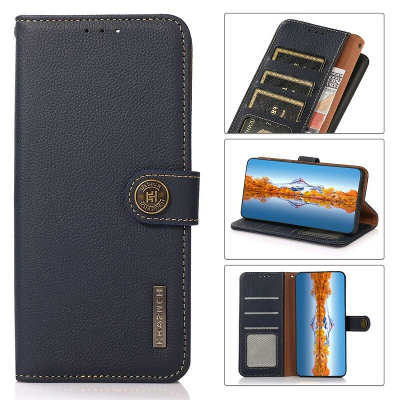 Leren Hoesje Voor Samsung Galaxy S21 Fe Imitatieleer Khazneh Rfid