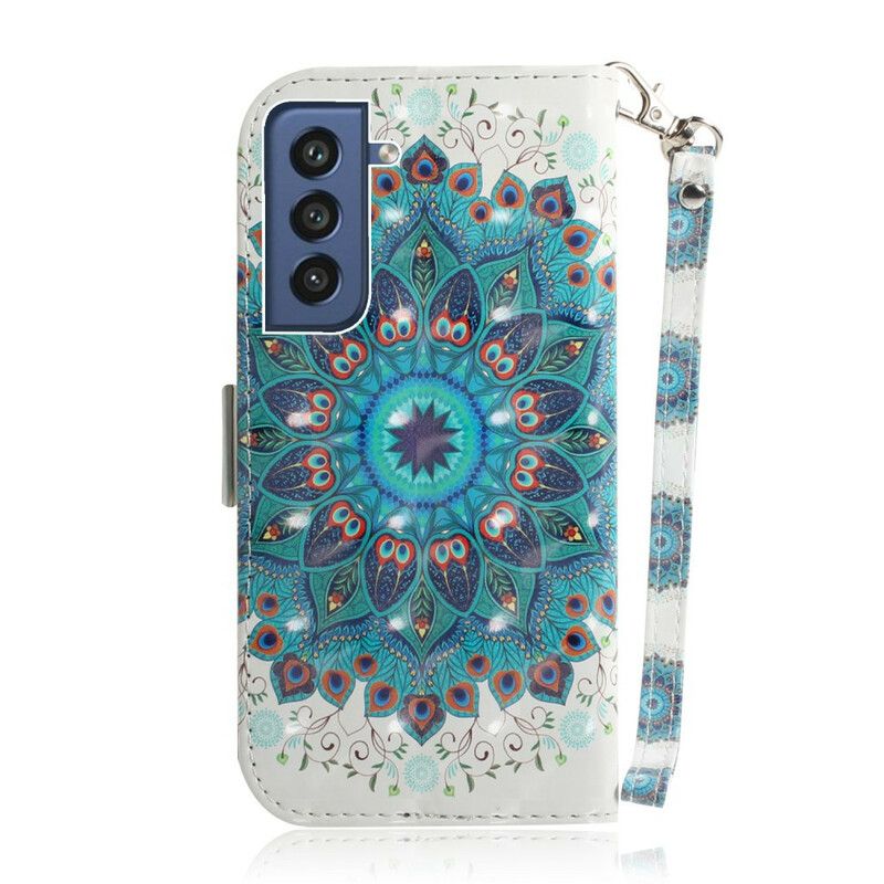 Leren Hoesje Voor Samsung Galaxy S21 Fe Magistral Strappy Mandala