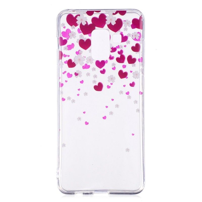 Case Hoesje Samsung Galaxy A8 Telefoonhoesje Regen Van Harten