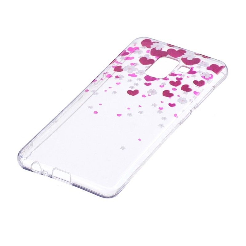 Case Hoesje Samsung Galaxy A8 Telefoonhoesje Regen Van Harten