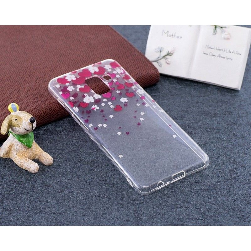 Case Hoesje Samsung Galaxy A8 Telefoonhoesje Regen Van Harten