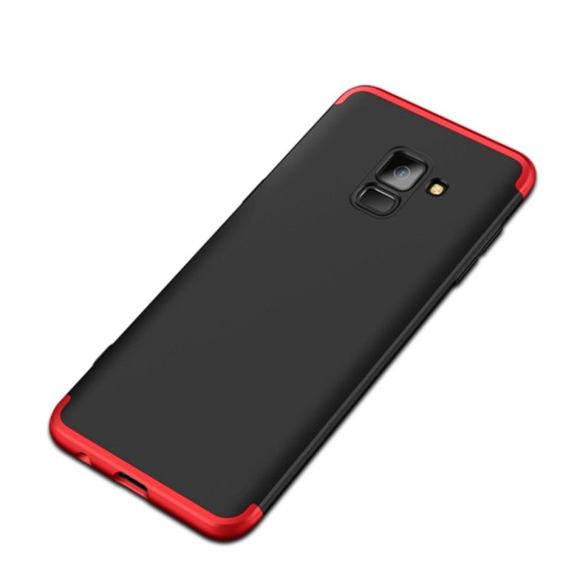 Cover Hoesje Samsung Galaxy A8 Rood Zwart Telefoonhoesje Afneembare Gkk