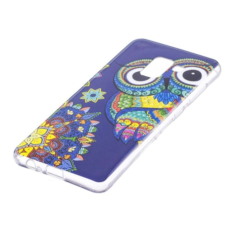 Hoesje Samsung Galaxy A8 Fluorescerende Mandala-Uil