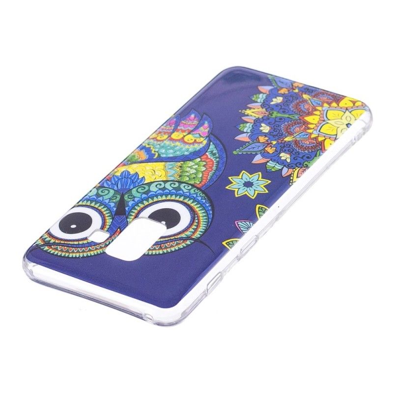 Hoesje Samsung Galaxy A8 Fluorescerende Mandala-Uil