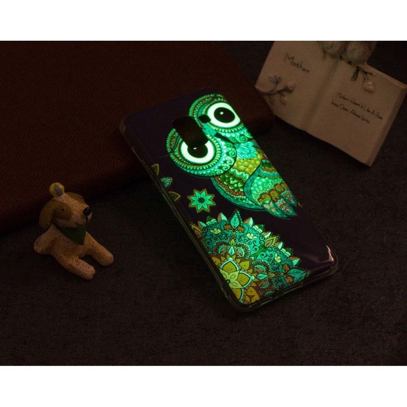 Hoesje Samsung Galaxy A8 Fluorescerende Mandala-Uil