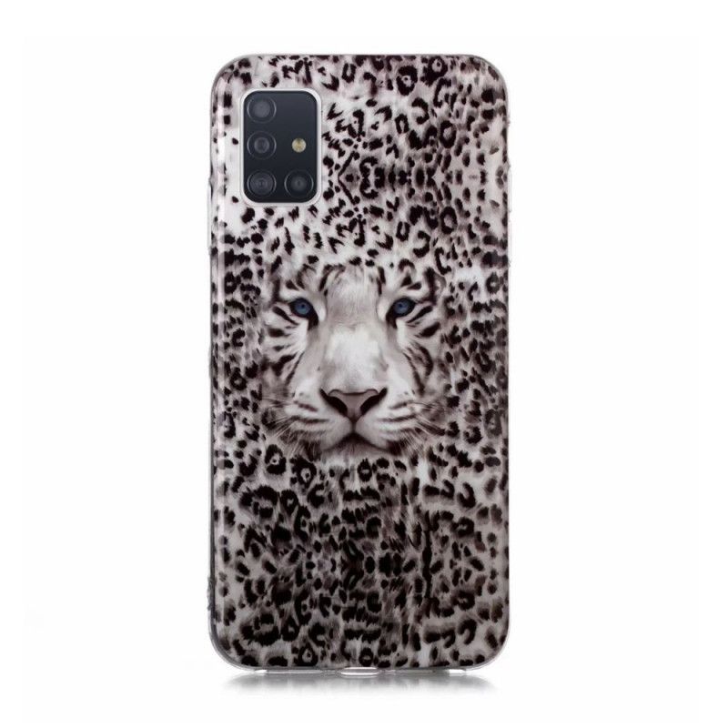 Case Hoesje Samsung Galaxy A51 5G Telefoonhoesje Fluorescerende Luipaard