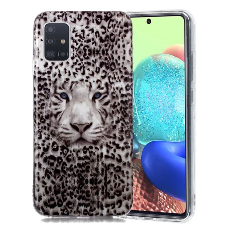 Case Hoesje Samsung Galaxy A51 5G Telefoonhoesje Fluorescerende Luipaard