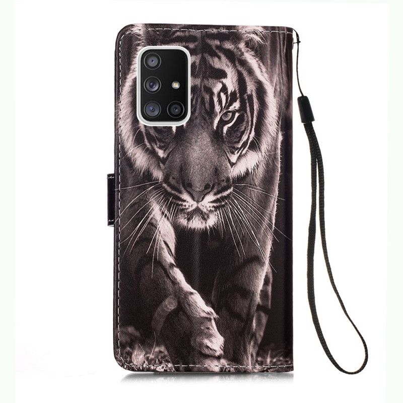 Cover Folio-hoesje Samsung Galaxy A51 5G Telefoonhoesje Nachttijger