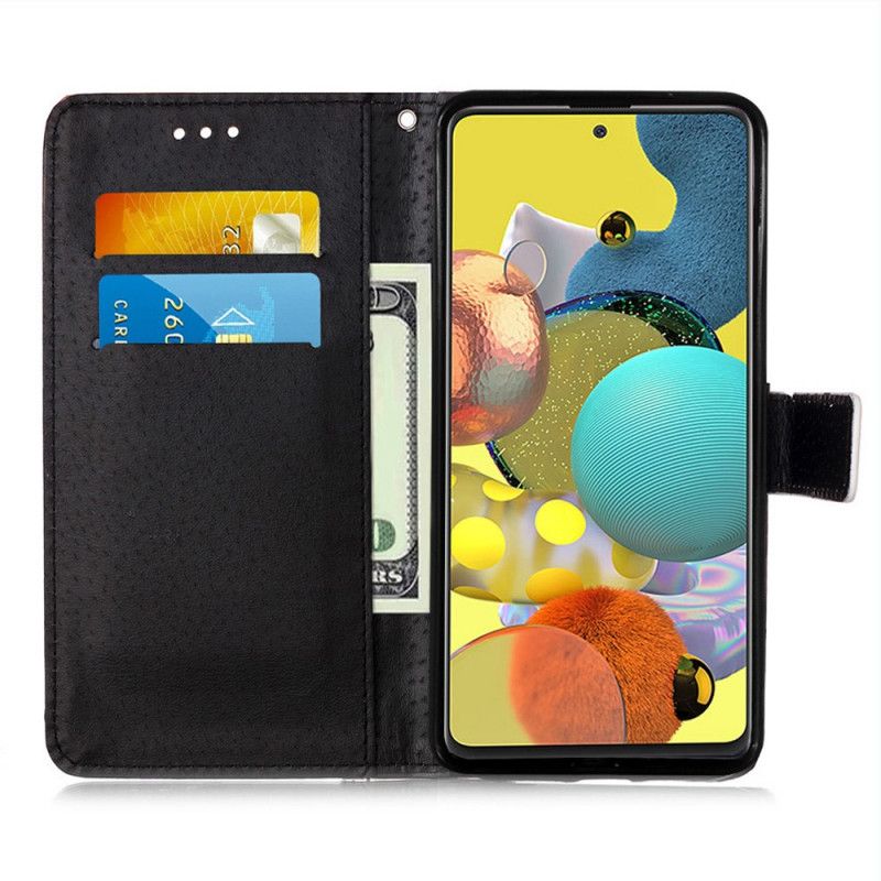 Cover Folio-hoesje Samsung Galaxy A51 5G Telefoonhoesje Nachttijger