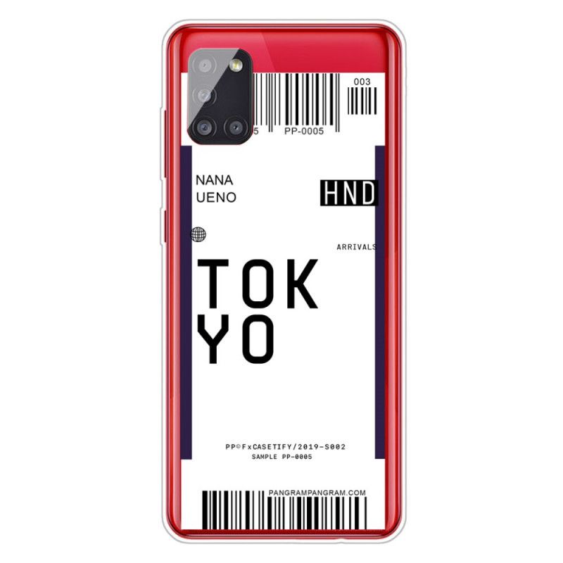 Cover Hoesje Samsung Galaxy A51 5G Marineblauw Donkerblauw Telefoonhoesje Instapkaart Tokyo