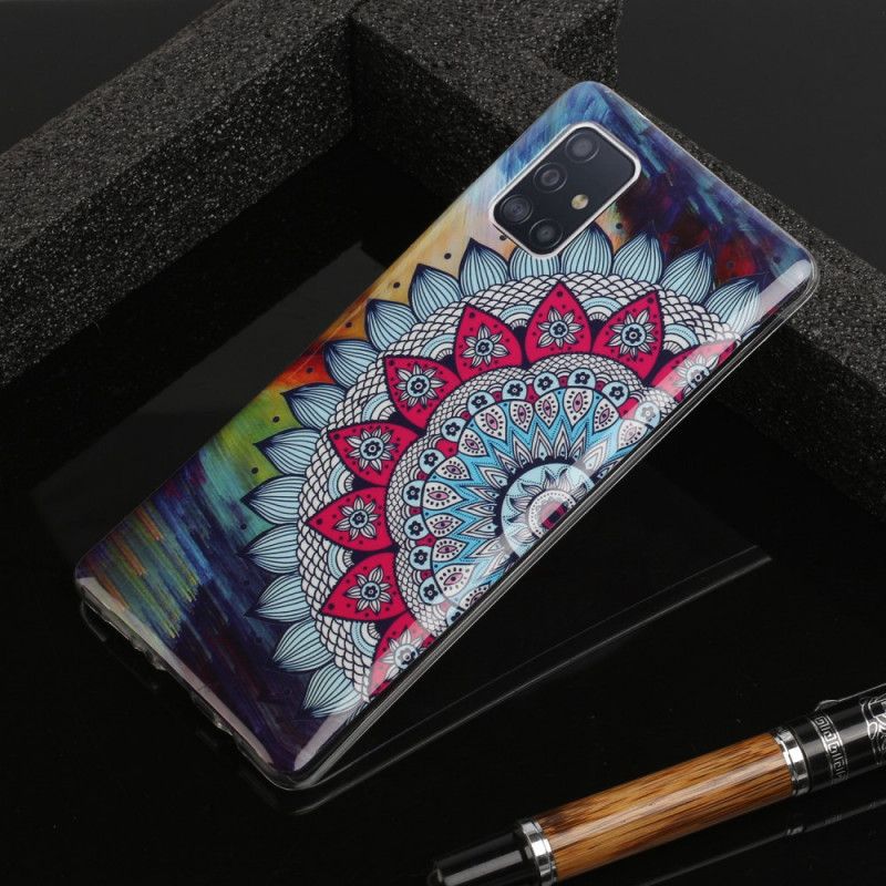 Hoesje Samsung Galaxy A51 5G Fluorescerende Mandala