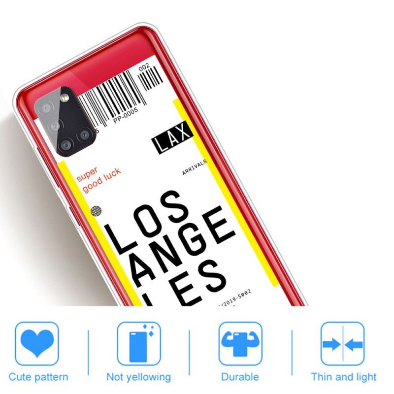 Hoesje Samsung Galaxy A51 5G Instapkaart Naar Los Angeles