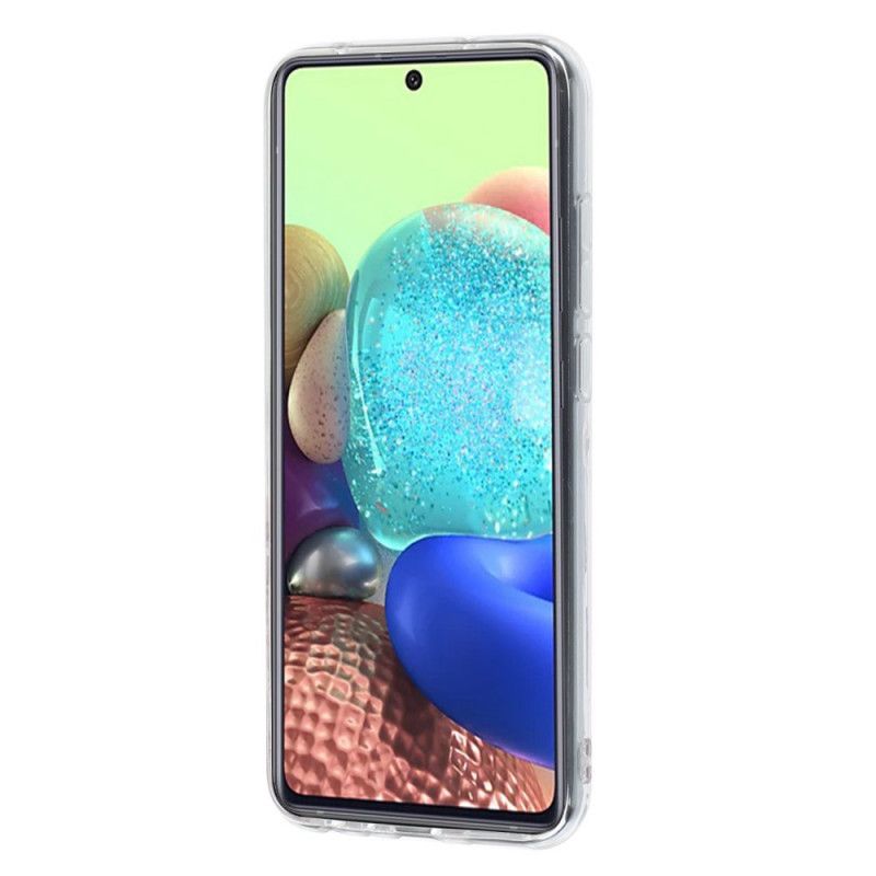 Hoesje Samsung Galaxy A51 5G Telefoonhoesje Fluorescerende Mandala-Uil