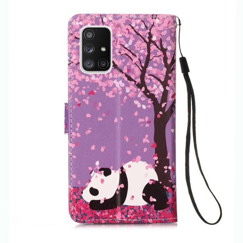 Leren Hoesje voor Samsung Galaxy A51 5G Chinese Boompanda